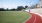 a person running on a track