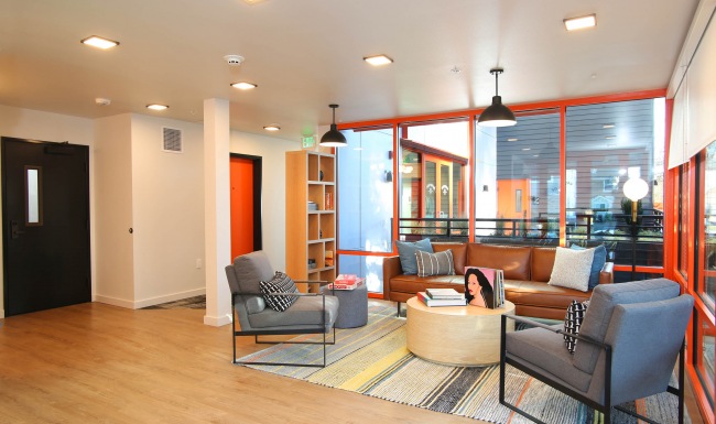 Lobby with Secured Entry