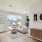a living room with a large window